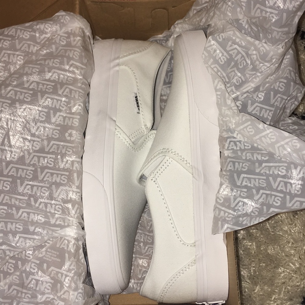 Women’s White Vans